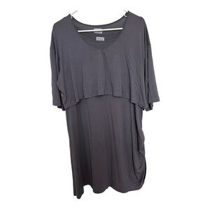 Completo Collection Club 2 Piece Dress Rayon Lagenlook Layered Size L Stretch‎